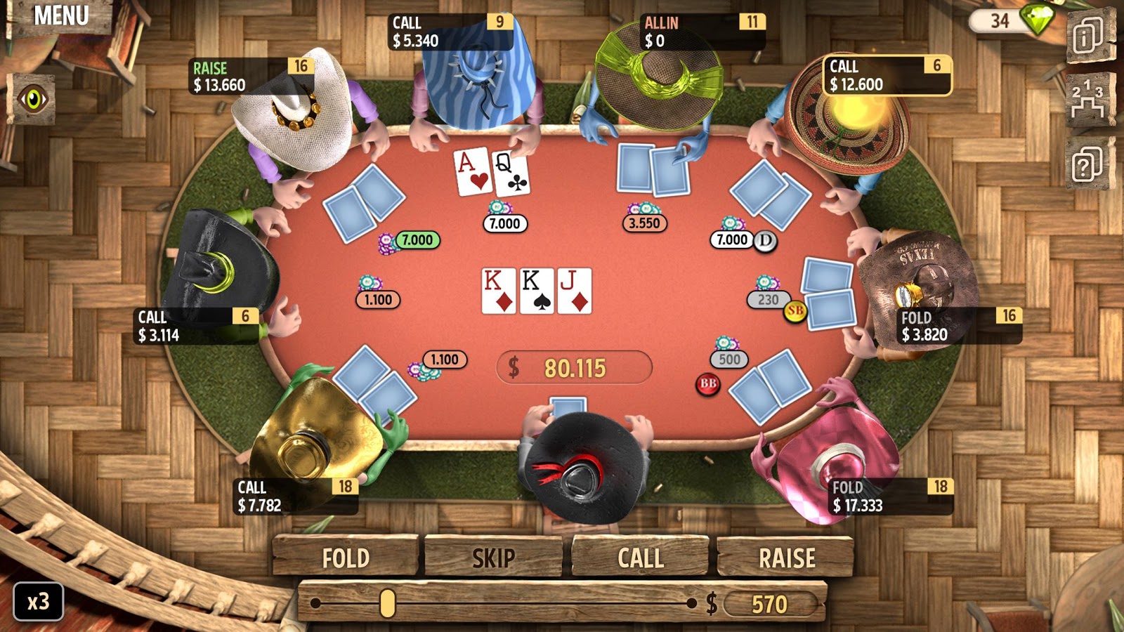 This online poker game contains all your classic bets, as well as customisable low, standard or high-roller modes.Betting with high options.Chips sizes of , , and can be selected in TXS Hold’em Pro, with table minimum and maximum bets fixed at , and per hand, respectively.Texas style.